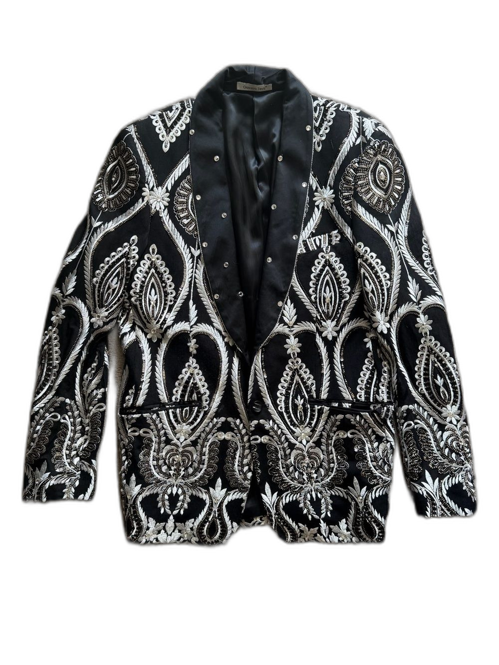 Giovanni Testi Slim Fit Sequin Blazer Size 44R